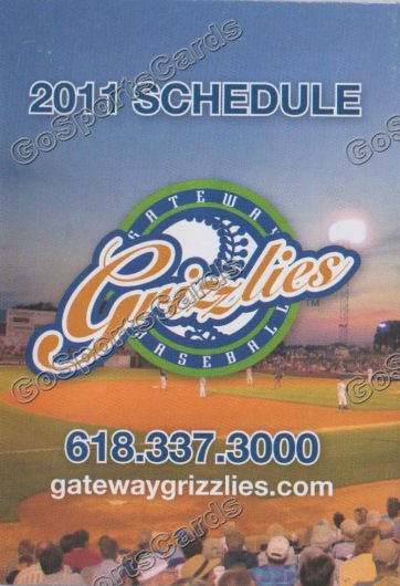 2011 Gateway Grizzlies Pocket Schedule