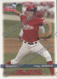 2003 Clearwater Phillies Gavin Floyd