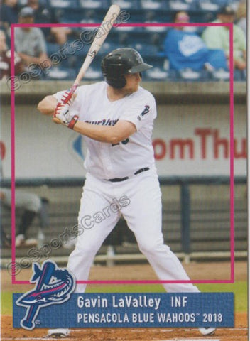 2018 Pensacola Blue Wahoos Gavin LaValley