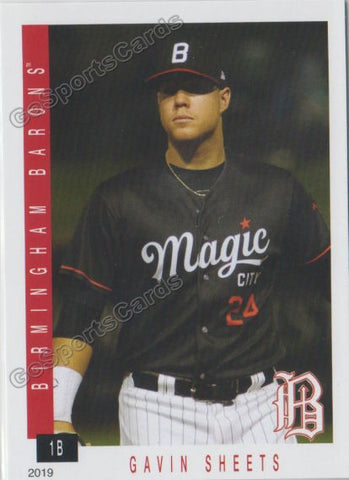 2019 Birmingham Barons Gavin Sheets