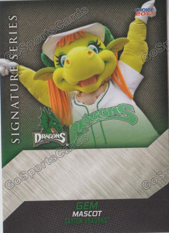 2017 Dayton Dragons Gem Mascot