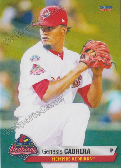 2019 Memphis Redbirds Genesis Cabrera – Go Sports Cards