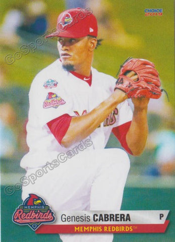 2019 Memphis Redbirds Genesis Cabrera