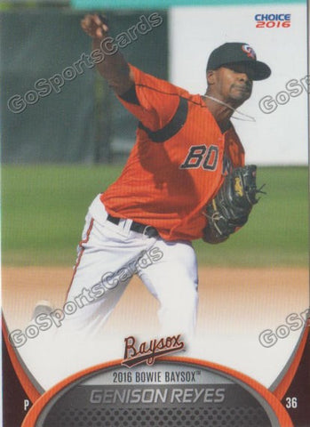 2016 Bowie Baysox Genison Reyes