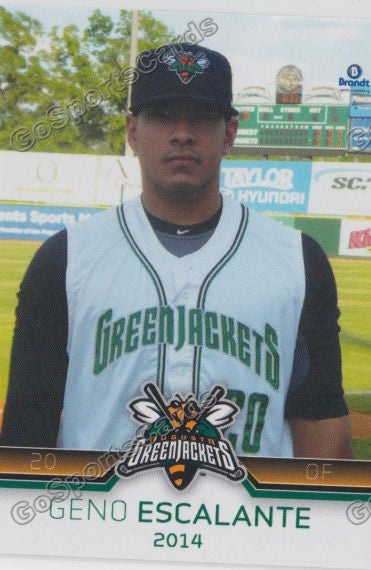2014 Augusta Greenjackets Geno Escalante