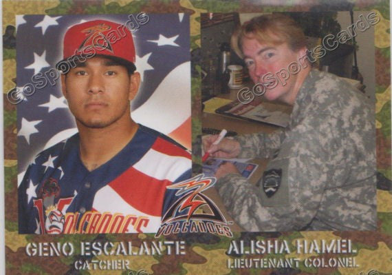 2014 Salem Keizer Volcanoes Military SGA Geno Escalante