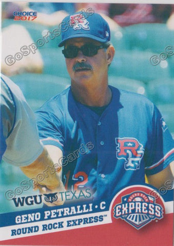 2017 Round Rock Express Geno Petralli