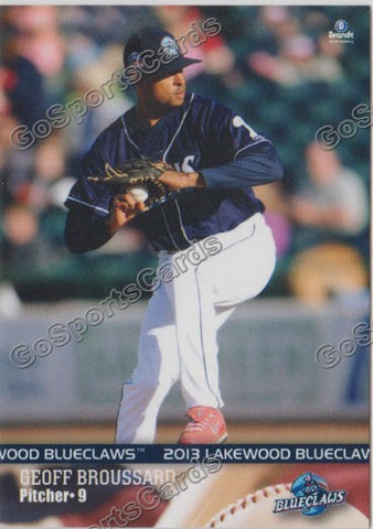 2013 Lakewood BlueClaws Geoff Broussard