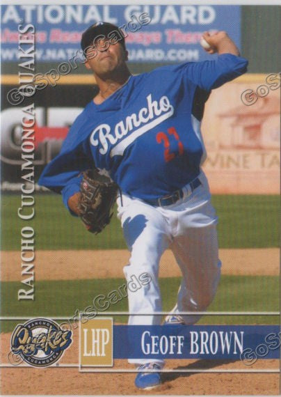 2014 Rancho Cucamonga Quakes Geoff Brown