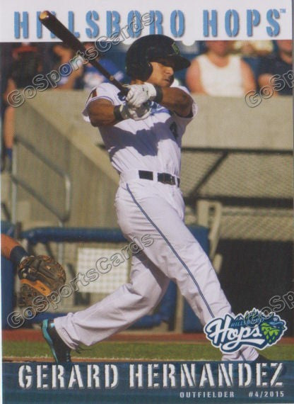 2015 Hillsboro Hops Gerard Hernandez