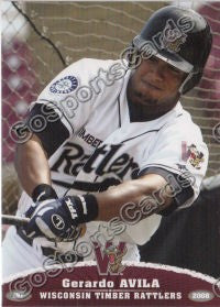 2008 Wisconsin Timber Rattlers Gerardo Avila