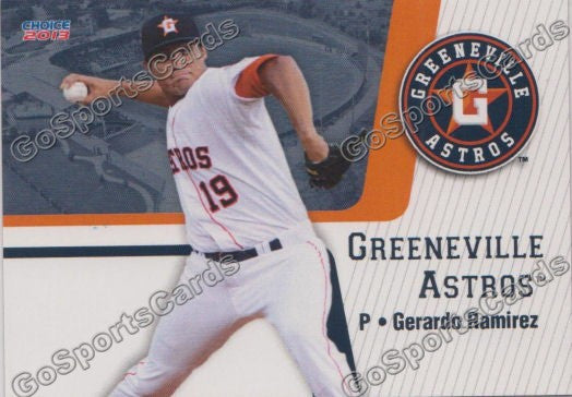 2013 Greeneville Astros Gerardo Ramirez