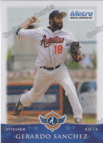 2014 Rockford Aviators Gerardo Sanchez