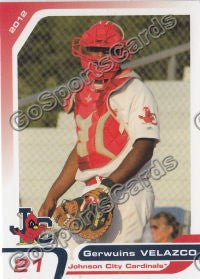 2012 Johnson City Cardinals Gerwuins Velazco