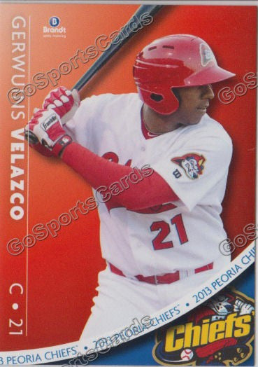 2013 Peoria Chiefs Gerwuins Velazco