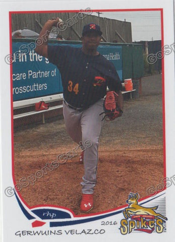 2016 State College Spikes Gerwuins Velazco