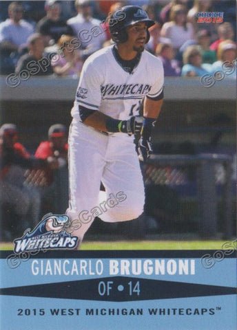 2015 West Michigan Whitecaps Giancarlo Brugnoni