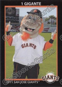 2011 San Jose Giants Gigante Mascot