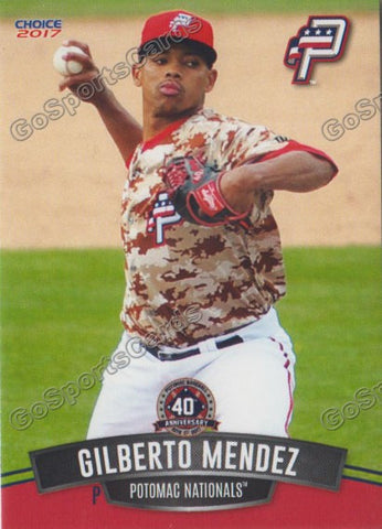 2017 Potomac Nationals Gilberto Mendez