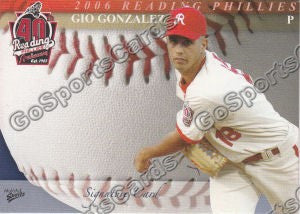 2006 Reading Phillies Gio Gonzalez #29