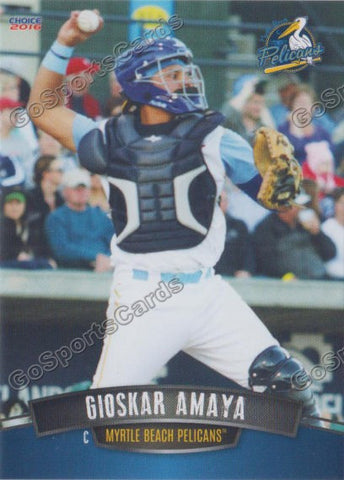 2016 Myrtle Beach Pelicans Gioskar Amaya