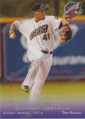 2013 Akron Aeros Giovanny Urshela