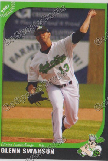 2007 Clinton Lumberkings Glenn Swanson