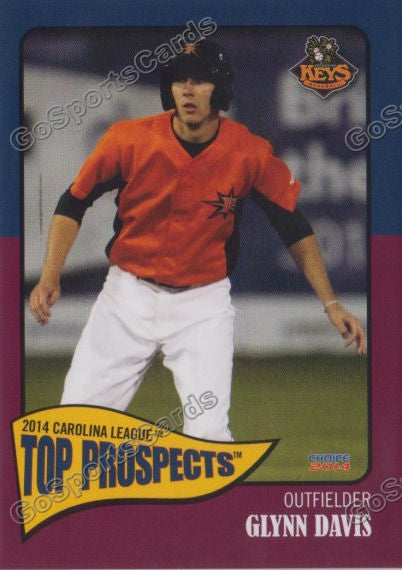 2014 Carolina League Top Prospect Glynn Davis