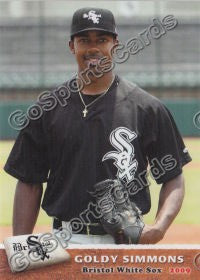 2009 Bristol White Sox Goldy Simmons