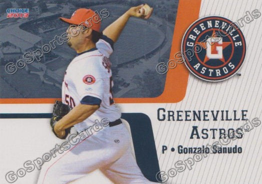 2013 Greeneville Astros Gonzalo Sanudo