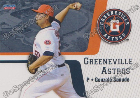 2013 Greeneville Astros Gonzalo Sanudo