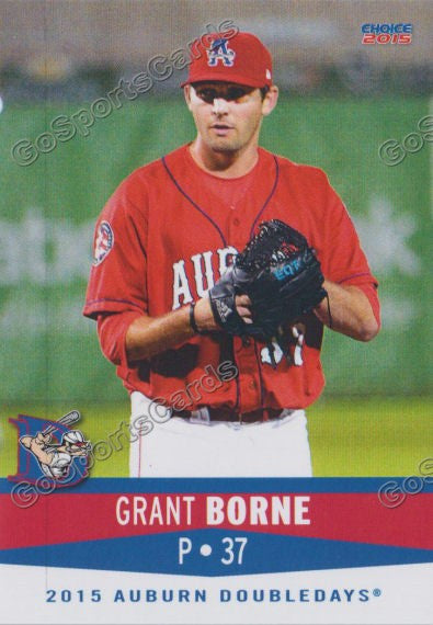 2015 Auburn Doubledays Grant Borne