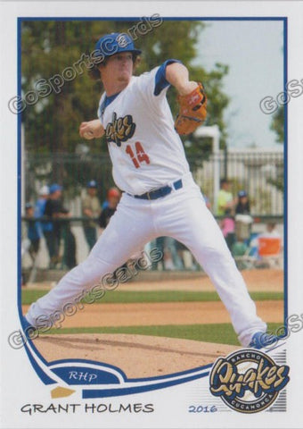 2016 Rancho Cucamonga Quakes Grant Holmes