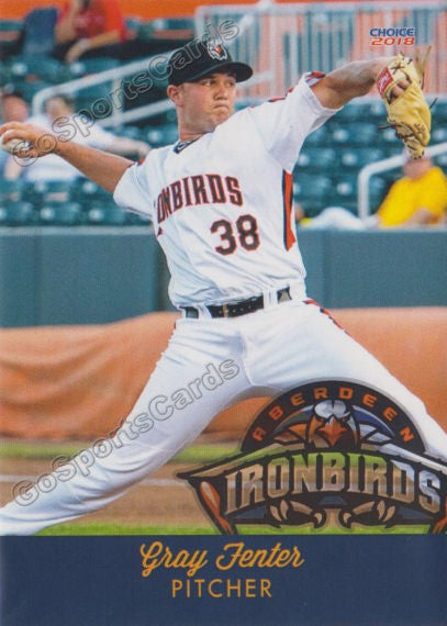 2018 Aberdeen Ironbirds Gray Fenter