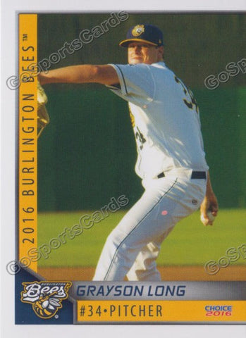 2016 Burlington Bees Grayson Long