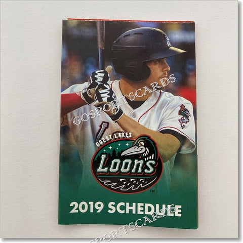 2019 Great Lakes Loons Pocket Schedule