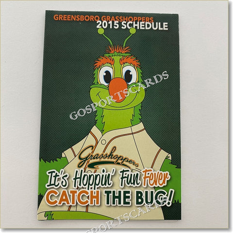 2015 Greensboro Grasshoppers Pocket Schedule