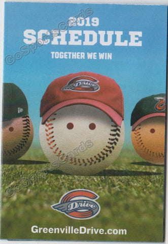 2019 Greenville Drive Pocket Schedule