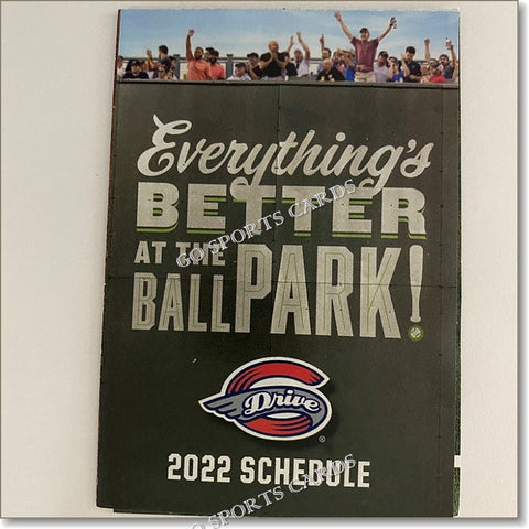 2022 Greenville Drive Pocket Schedule