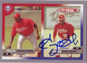 Greg Golson 2005 Topps Total Silver#714 (Autograph)