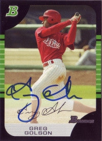Greg Golson 2005 Bowman #161 (Autograph)