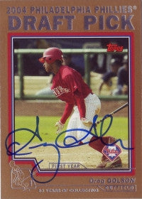 Greg Golson 2004 Topps Traded Gold /2004 #73 (Autograph)