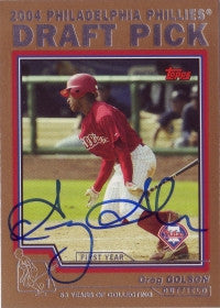 Greg Golson 2004 Topps Traded Gold /2004 #73 (Autograph)