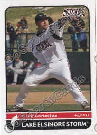 2012 Lake Elsinore Storm Greg Gonzalez