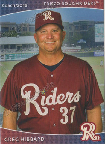 2018 Frisco RoughRiders Greg Hibbard