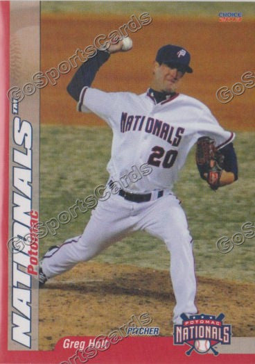 2013 Potomac Nationals Greg Holt