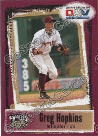 2011 Wisconsin Timber Rattlers DAV Greg Hopkins