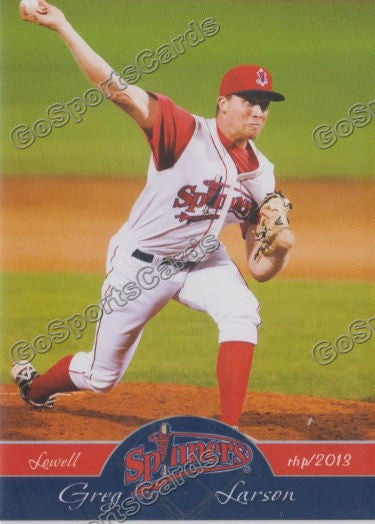 2013 Lowell Spinners Greg Larson