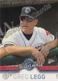 2012 Lakewood BlueClaws Greg Legg