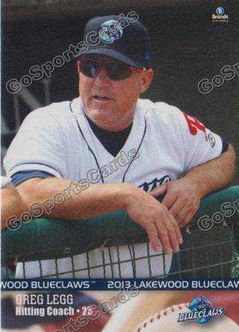 2013 Lakewood BlueClaws Greg Legg